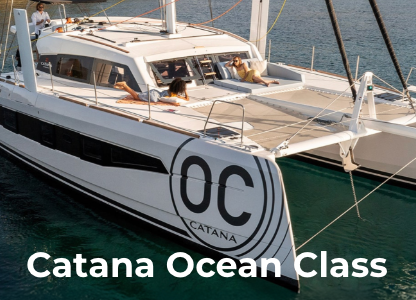 Leggero, veloce, solido. Il Catana Ocean Class, in carbonio, è pensato per velisti che puntano lontano. Due timoni, carena performante e massima autonomia per navigare con sicurezza.