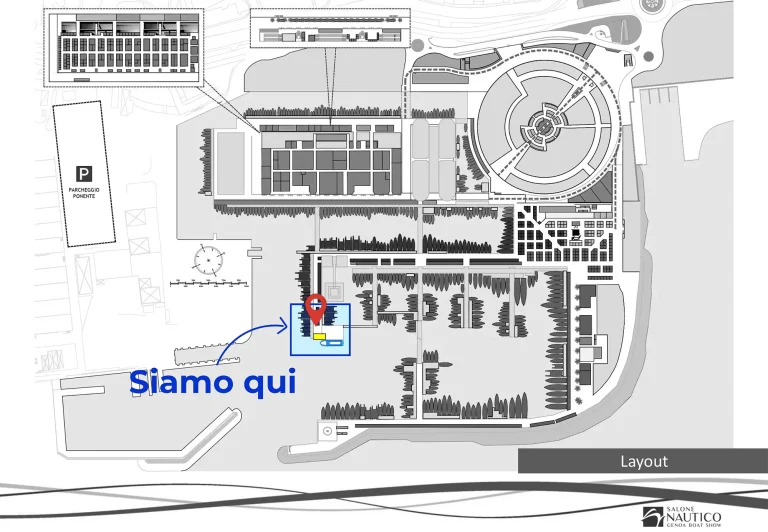 Mappa salone nautico Genova 2026